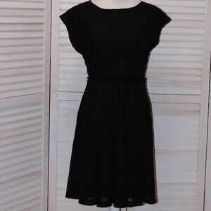 Eva Mendes lined black lace dress size 6